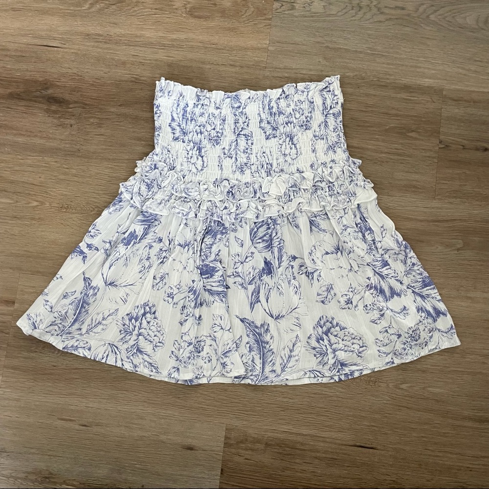 MINKPINK blue and white skirt